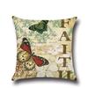 Vintage Butterfly Pattern Throw Pillow Cover Classical Artistic Style Decorative Cushion Case Sofa Bed Home Decor Pillowcase