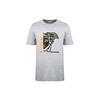 Pattern Printed Cotton Crew Neck Short Sleeve T-Shirt Men Tops Gray V80086-2DVJ-00601