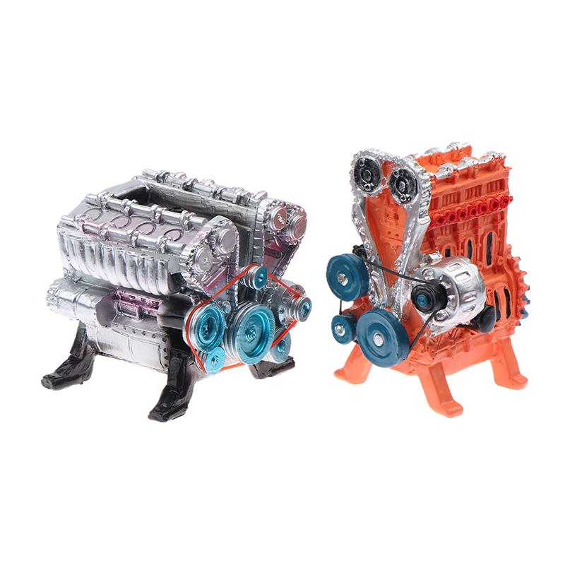 2025  Full Metal Car Engine Assembly Kit Model Toys, Metal Model Engine Kit, Resin Car Engine Model Kits
