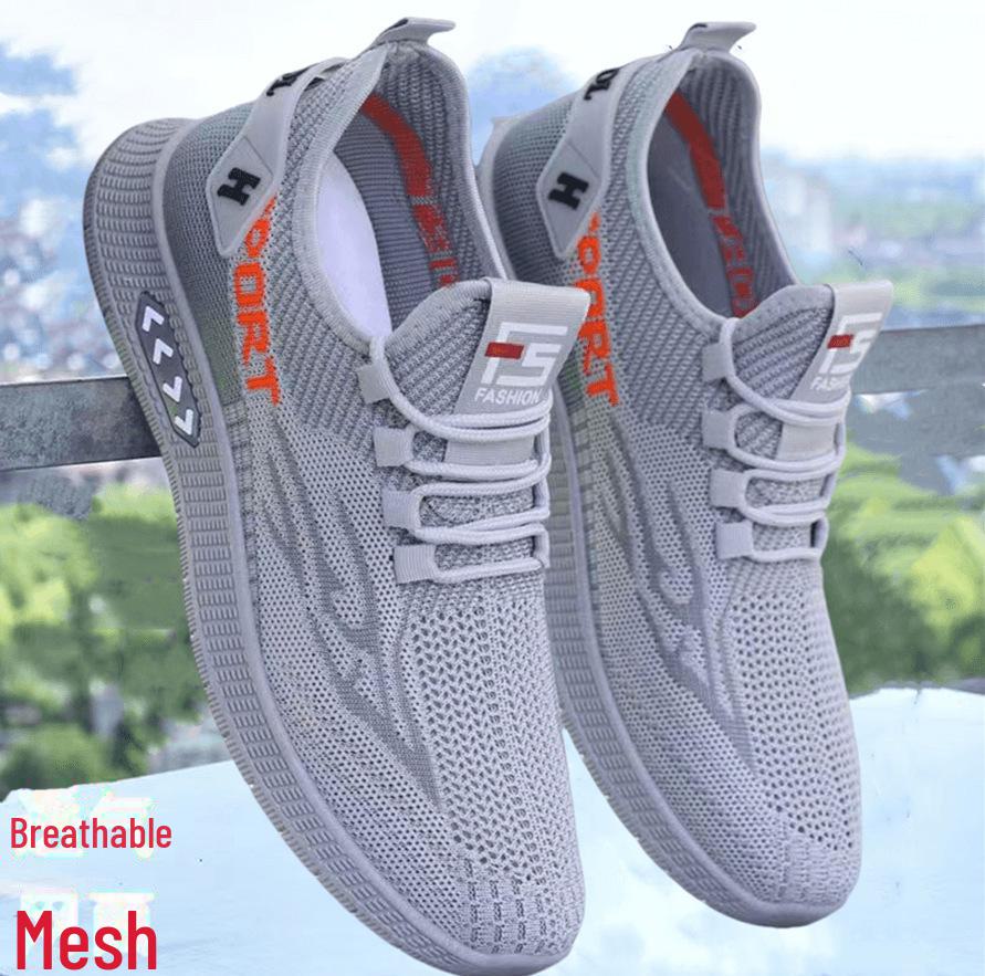 Men's Breathable Mesh Slip-On Sports Shoes - All-Match, Summer Style