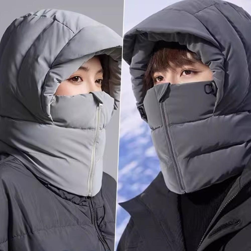 Integrated Design Thick Winter Ear Protection Hat Windproof Cold Proof Ushanka Fur Hat Waterproof Warm Bomber Hats Unisex