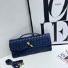 Women's bag New metal lock woven bag Crossbody bag Baguette bag Hand bag Versatile shoulder bag