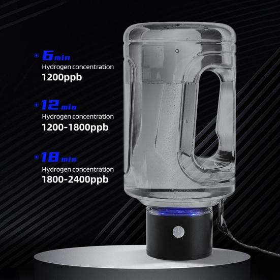 1500ML Hydrogen Water Bottle SPE PEM Technology Rich Hydrogen Water Generator Portable Rechargeable Hydrogen Water Ionizer Machine