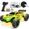 Carro RC Tecnock para Crianças, Carregamento USB Tipo-C, Carro de Brinquedo Off-Road, Carro RC 2.4Ghz, Presente de Aniversário (Dinossauro Verde)
