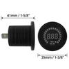 Voltmeter Tester, Motorcycle Car Voltmeter, 12V with LED Digital Display Panel, for Boat Marine Vehicles, Motorbike, Car