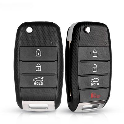4 Buttons Flip Folding Remote Key Case Fob Housing Key Shell for KIA K3 Sorento Carens K5 K2 Cerato Forte