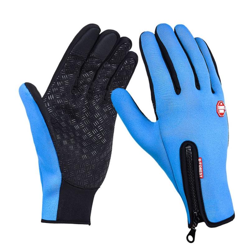 Women Men Outdoor Windproof Thermal Gloves Touch Screen Gloves Ski Camping Warm Gloves S