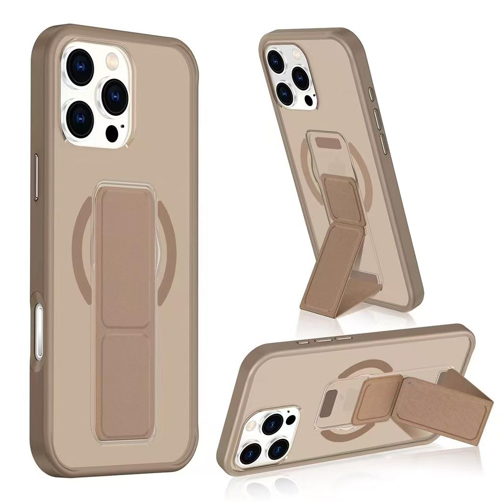 Vhodné pro Apple 16promax Magnetický kryt na telefon, 15 Náramek na zápěstí s povrchem na dotek, Skládací stojánek, 13 Ochranné pouzdro
