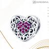 Openwork Heart Charms 925 Bead Heart Pendant Charms