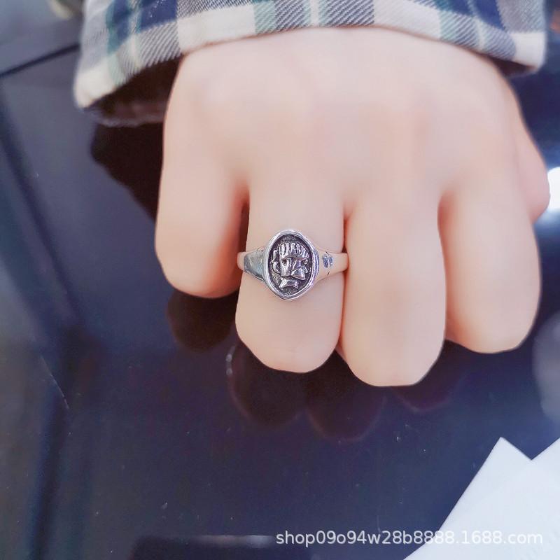 Корейское Хип-хоп Ретро Кольцо Простое Женское Римские Цифры Модное Открытое Кольцо Универсальное Личность Мужское