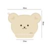 Bear Shape Kids Table Mat Waterproof Baby Placemat Cute Baby Silicone Placemat  Baby
