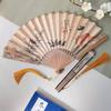2026 New Model 8-Inch Folding Fan, Traditional Chinese Style Fan, Double-Sided, Chinese Style, Hanfu, Cheongsam, Cat, Butterfly, Summer Folding Fan