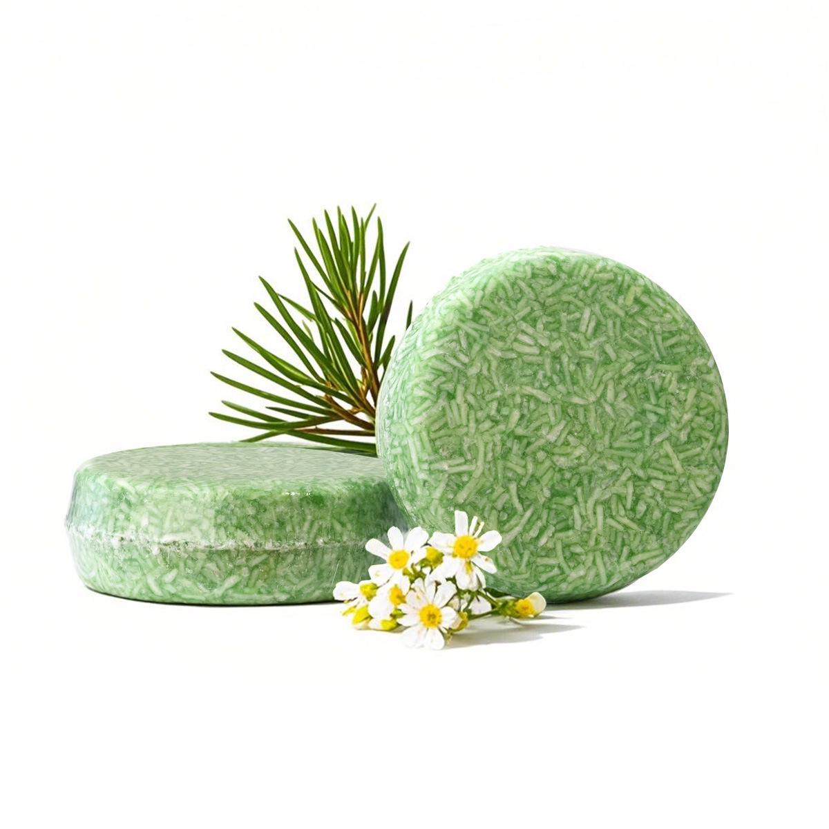 Herbal Ginger & Rosemary Shampoo Bar with Polygonum Multiflorum