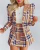 Casual Fashion Solid Color Women's Shirts Puff Sleeves Elegant Tops Shorts Casual Suit