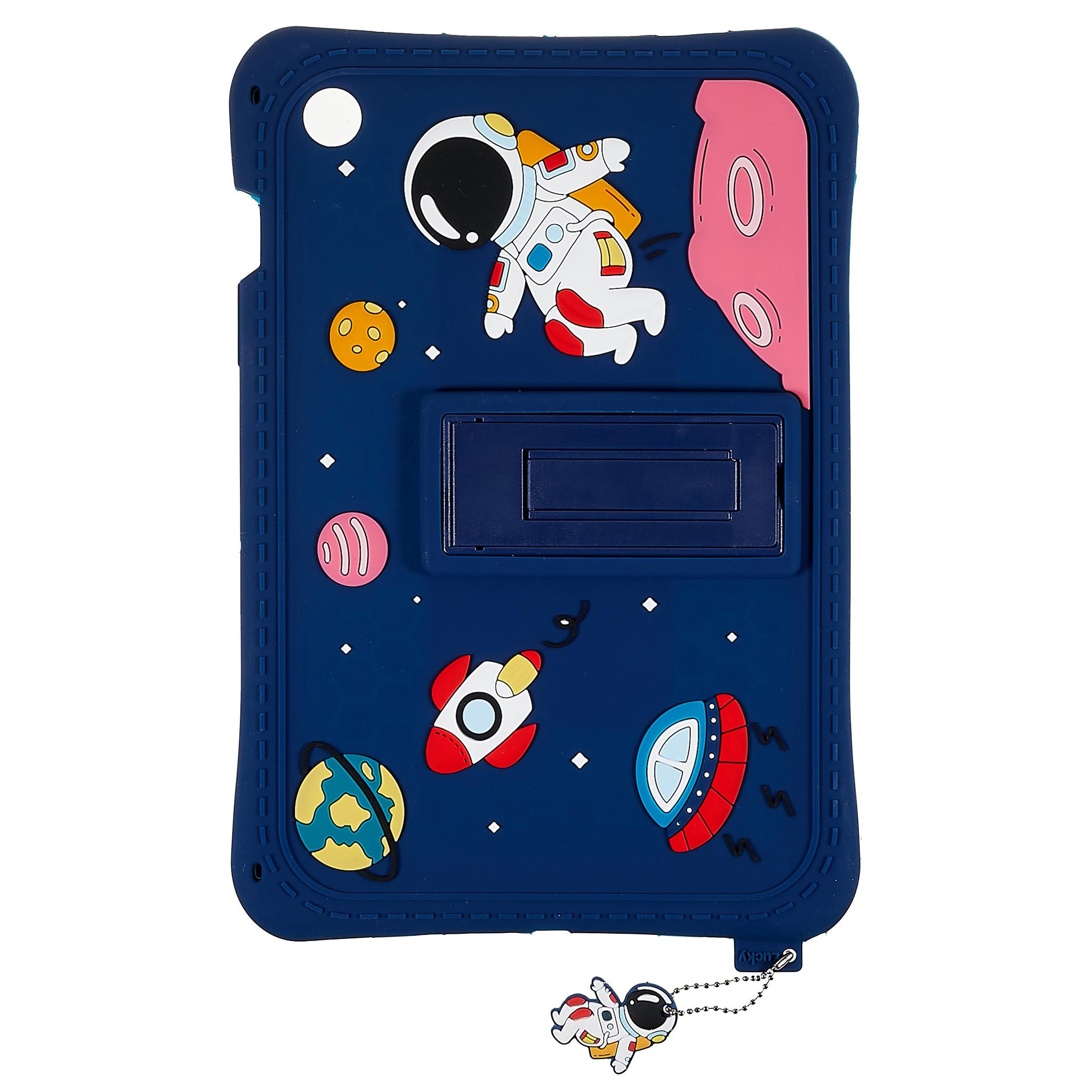 

For Samsung Galaxy Tab A8 10.5 (2021)/(2022) Kickstand Tablet Case Cartoon Universe Space Pattern Shockproof Silicone Cover A