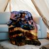 Dragon Theme Printed Blanket Perfect For Couch Bed Travel Outdoor Use Machine Washable Cozy Durable