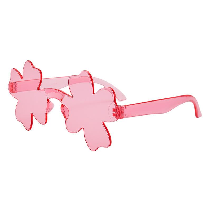 One-Piece Flower Sunglasses, Women'S One-Piece Glasses, Bow Sunglasses, Candy-Colored Glasses.