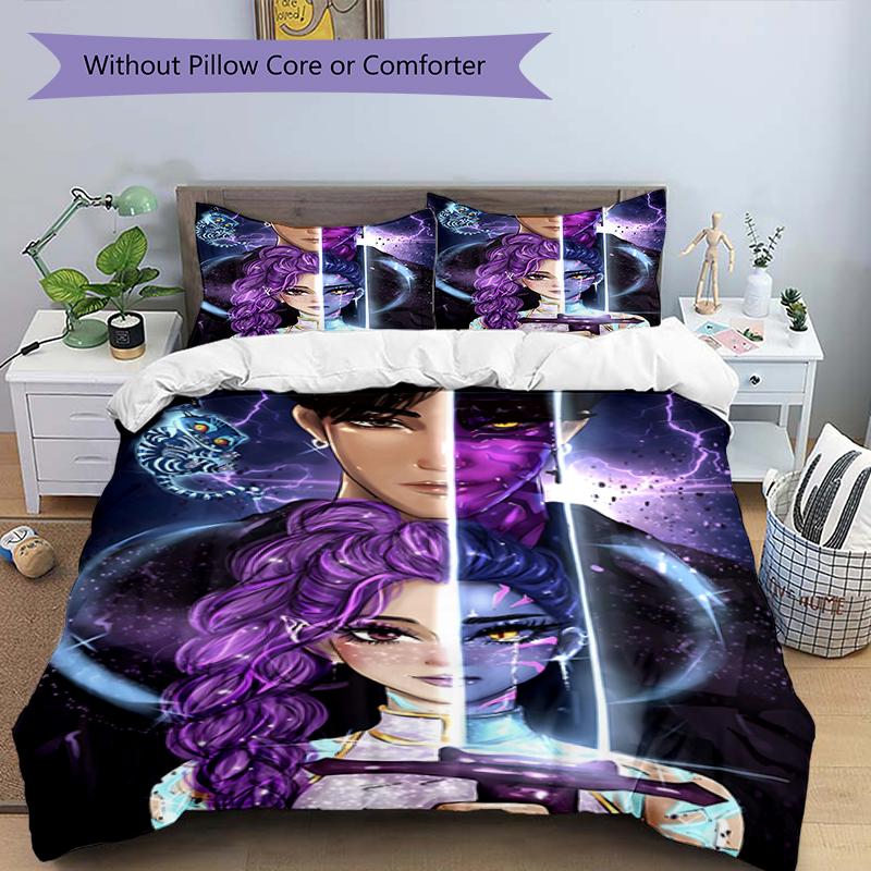 3pcs KPop Demon Hunters26 Design Cover Set - HD Printed Bedding with 1 Cover and 2 Pillowcases - Perfect for Home and Dorm Decor