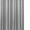 180x180CM Shower Curtain with Stainless Steel Buckle 12 Hooks Grey Grid PEVA Bath Curtain Set for
