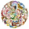 50Pcs/Set Healing Flower Frame Series 04 PET Stickers Waterproof DIY Fashion Doodle Decals Stickers