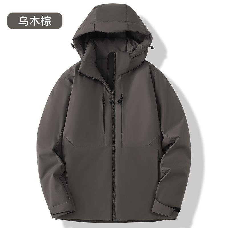 

Повседневная мужская хлопковая куртка с капюшоном, ветрозащитная, зимняя, для ежедневной носки S