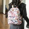 Simple Large-Capacity Women's Backpack Waterproof Nylon Shoulder Bags Printing Student Schoolbag Outdoor