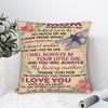 Mother's Day To My Mom Square Pillow Covers Sofa Letter From Daughter Cushion Cover Cool Home Decoration Throw Pillow Case 40*40