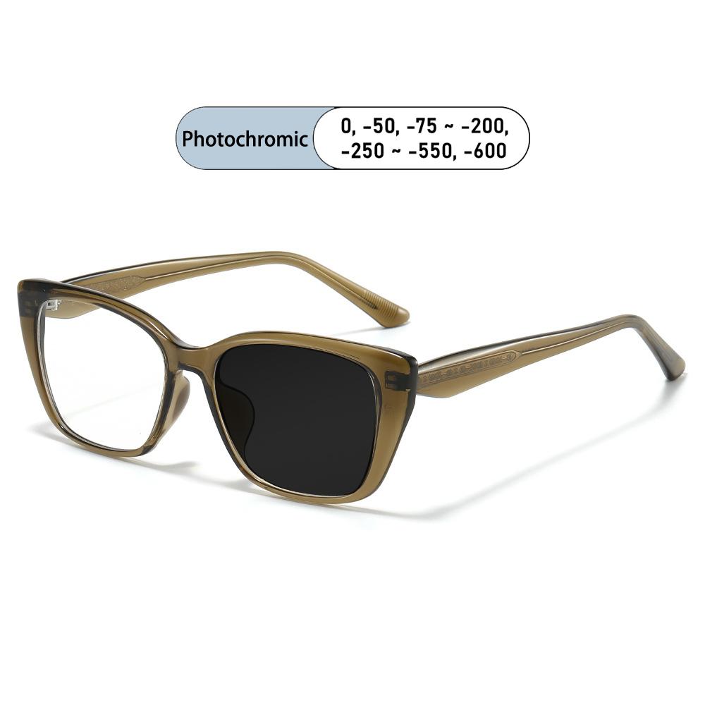 Design Women Cat's Eye Frame Core Insert Legs Nearsighted Eyeglasses Prescription Nearsight Anti Blue Light Men Myopia Eyeglass