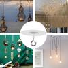 1//3/5/10 Pcs Ceiling Hooks Self Stick Heavy Duty Hooks Without Drilling Kitchen Wall Key Hangers for Hanging Plant Wind Chimes