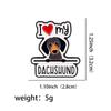English Love Pet Dog Dog Animal Series Brooch Badge Clothing Backpack Ornament Love Brooch