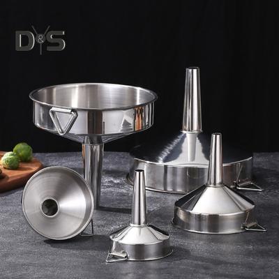 Edelstahl-Flüssigkeitstrichter, lebensmittelecht, rostfrei, Öltrichter, feste Lebensmittel, Pulver-Transfer-Gadget, Küchenutensilien