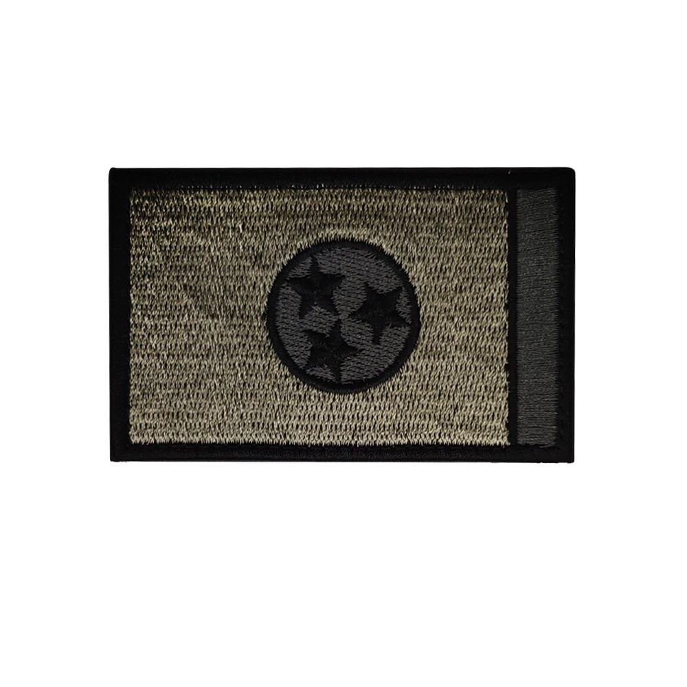 Geborduurde Klittenband Patches: Staatsvlaggen van NY, IL, TN & OH