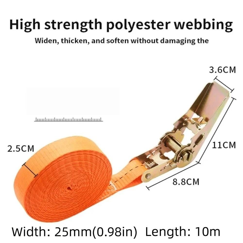 Rust Proof Ratchet Tie Down Straps Durable Polyester Lashing Straps Load Securing Straps  Boat