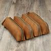 Multifunctional Leather Pencil Pouch Zipper Closure Pencil Case High Quality Stationery Bag  Gift