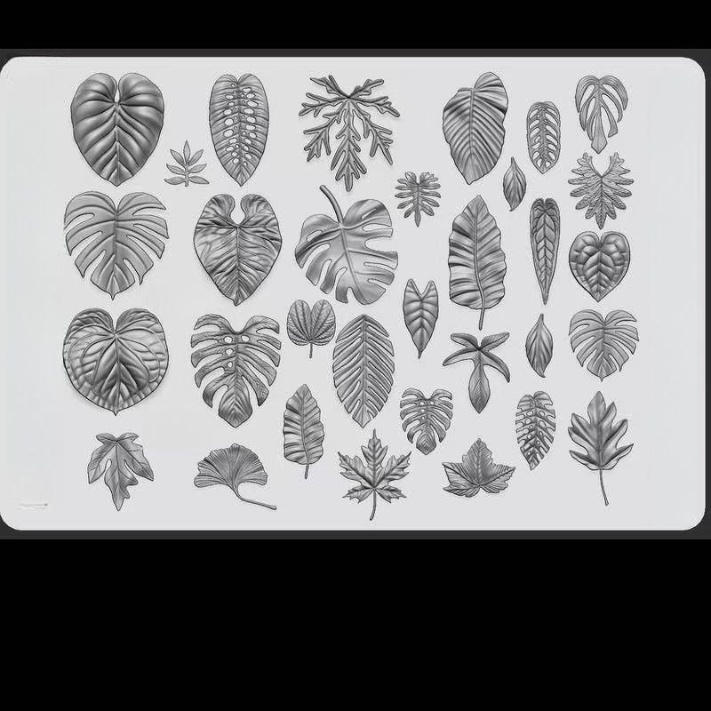 New Leaf Transparent Silicone Mold for Small Bird Nail Art – High Quality Boutique Design