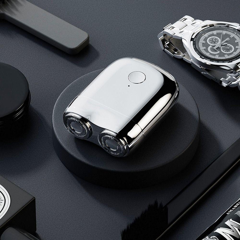 Magnetic Pocket Double Head Razor Ultra Clean Facial Beard Trimmer Mini Electric Shaver Travel