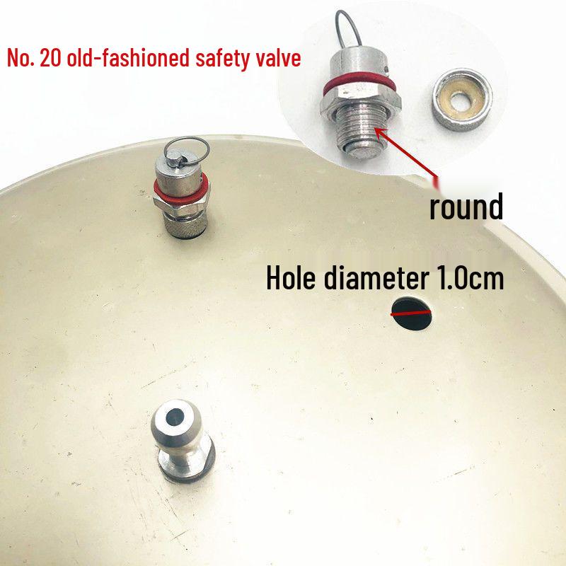 Universal Pressure Cooker Safety Valve Set: Includes Pressure Relief, Exhaust, Limiting, and Float Check Valves