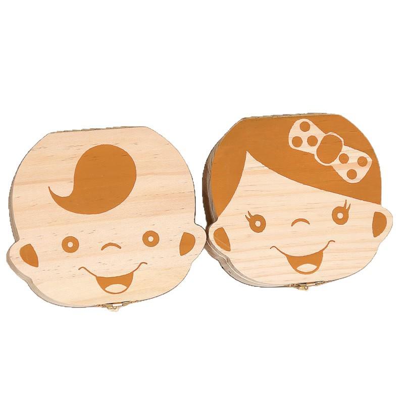 Children's Wooden Tooth & Lanugo Keepsake Box