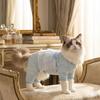 Pet Cat Dog Lightweight Breathable Four-Legged Bodysuit With Cationic Lace Trim Comfort Home Wear