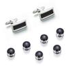 Simple new rectangular buttons, foreign trade cross-border French shirt cuffs, men's cufflinks cufflinks