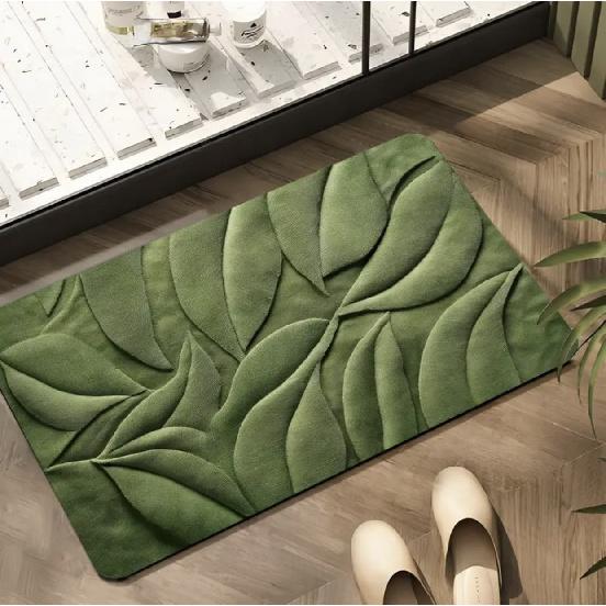 3D 3D Carpet Diatomaceous Earth Mat Bathroom Water-Absorbing Foot Mat Entrance Wear-Resistant Doormat