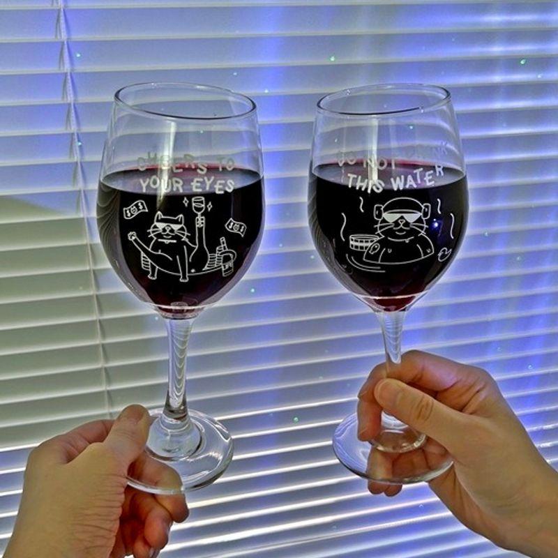 Elegant Table Gentle Gangster Cat Wine Glass 4 Types for Christmas Home Party