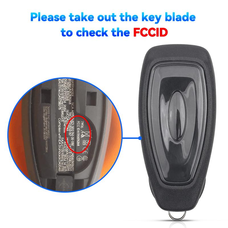 KEYYOU For Ford Focus C-Max Mondeo Kuga Fiesta B-Max KR55WK48801 434/433MHz With 4D83 Chip Car Key Remote Control Key 3 Buttons