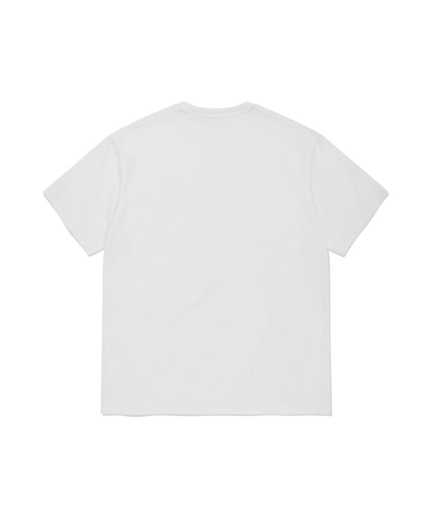 WACKY WILLY Double Kiki Wappen Short Sleeve T-Shirt White