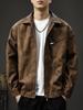 2025 Herr Retro Maillard Cool Pilot Läderjacka för Höst och Vår