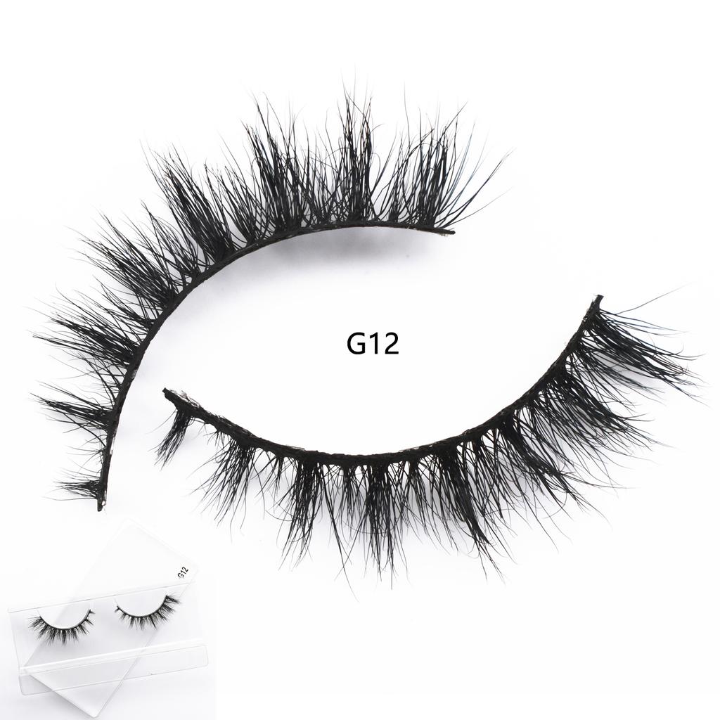 M62 Winged Mink Lashes Fluffy 3D Mink Eyelashes Natural Long Mink False Eyelashes Extension Mink Eyelashes Beauty Makeup Lashes
