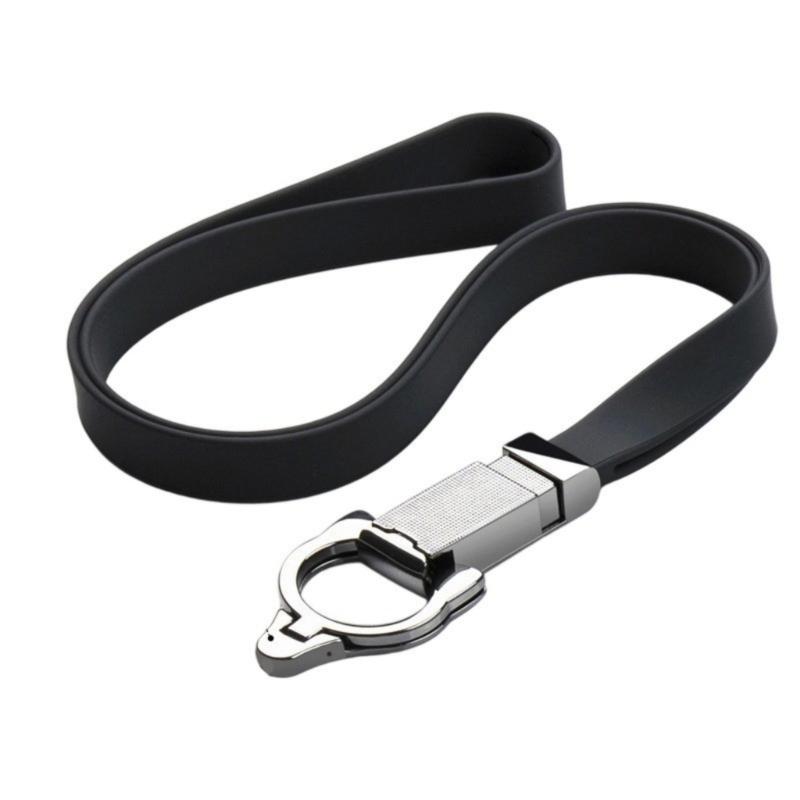 Multifunction Silicone Phone Strap Phone Lanyard Featuring Removable Metal Rings That double As A Hand Stand for Home Use