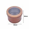 12Pcs Round Metal Tin Box Clear Window Iron Storage Box Tea Food Jar Candy Cake Boxes Jewelry Cream Cosmetic Container Empty Pot