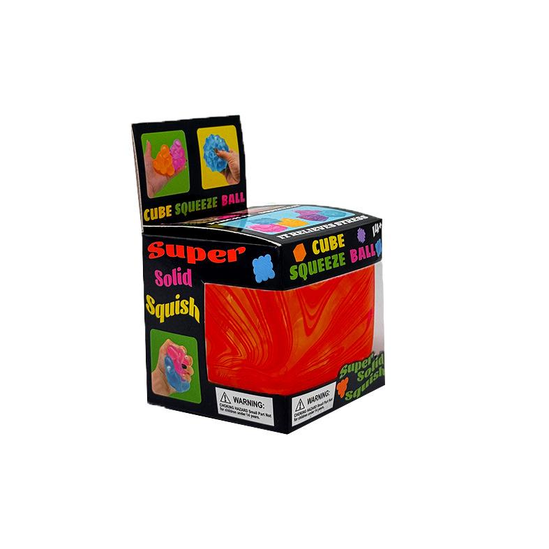 /5.5Cm Soft And Glutinous Sensory Stress-Relief Toy Needoh Cube Filled With Gel Stretchable Ball Soft Ice Cube Ball Slow Rebound