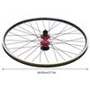 Mountain Bike Wheelset 69.9cm/27.5Inch, Aluminum Alloy Rim Disc Brake MTB Wheelset, Quick Release Front Rear Wheels Black Bike